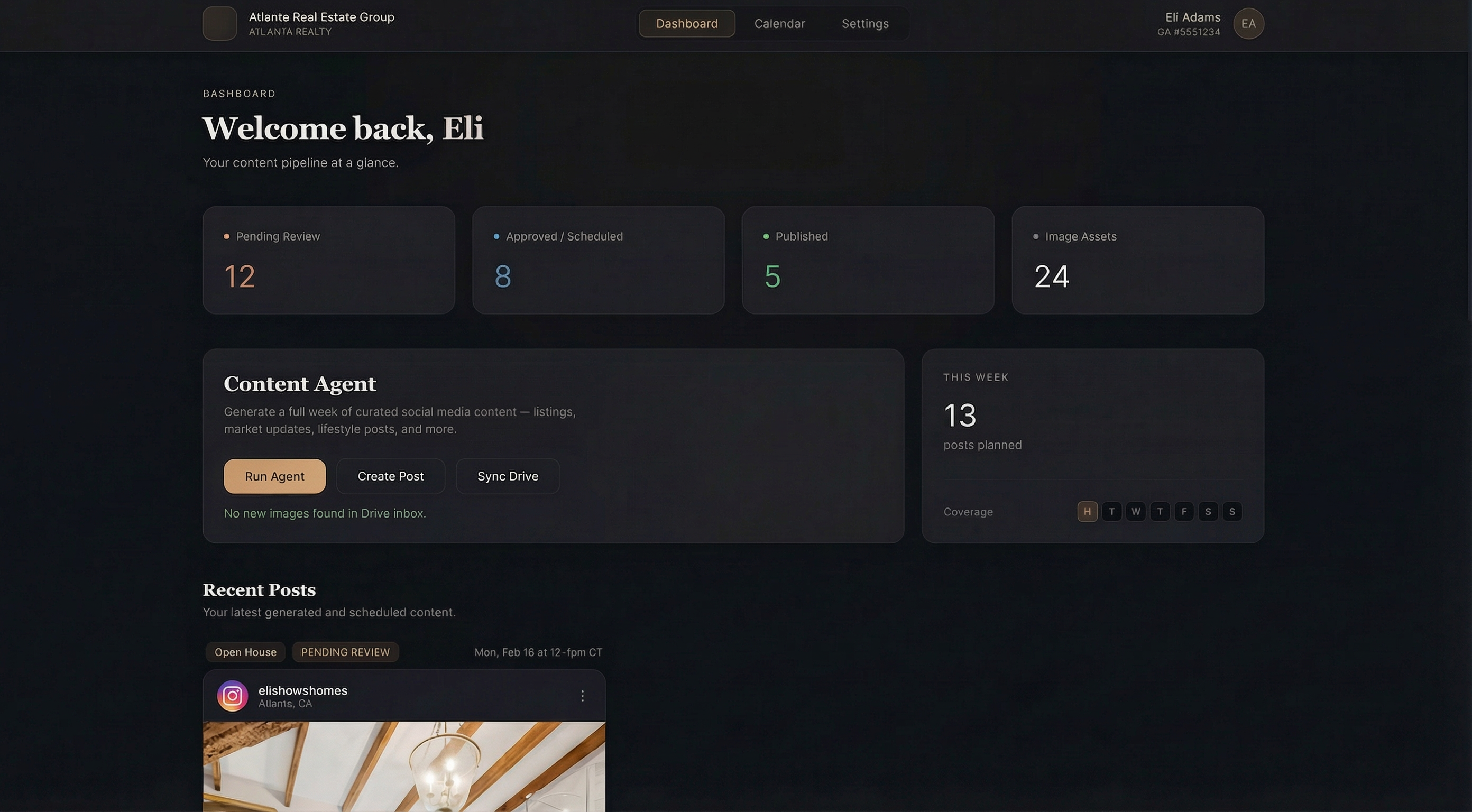 Woodworks dashboard preview